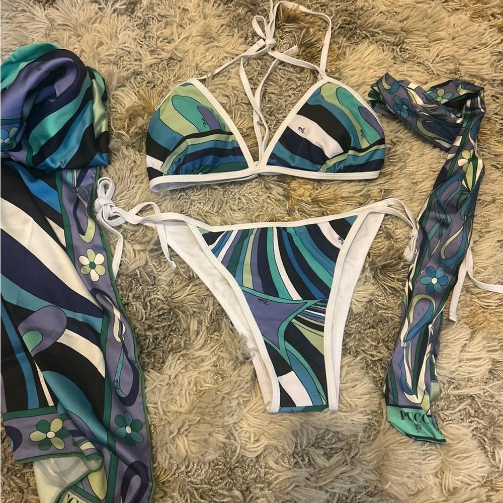 Pucci swim Set with Scarf